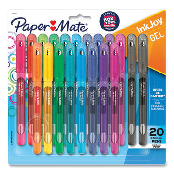 Paper Mate® Inkjoy Gel Pen, Stick, Medium 0.7 Mm, Assorted Ink And Barrel Colors, 20-pack freeshipping - TVN Wholesale
